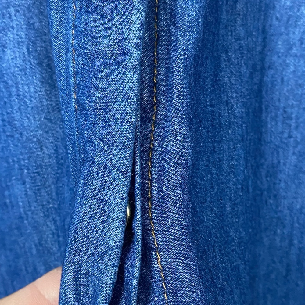 Soft Surroundings grotto denim shirt/jacket Sz L - Picture 6 of 8